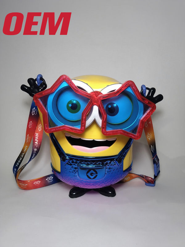 Customized OEM Film Universal Popcorn Plastic Bucket Buat Karakter Popcorn Bucket