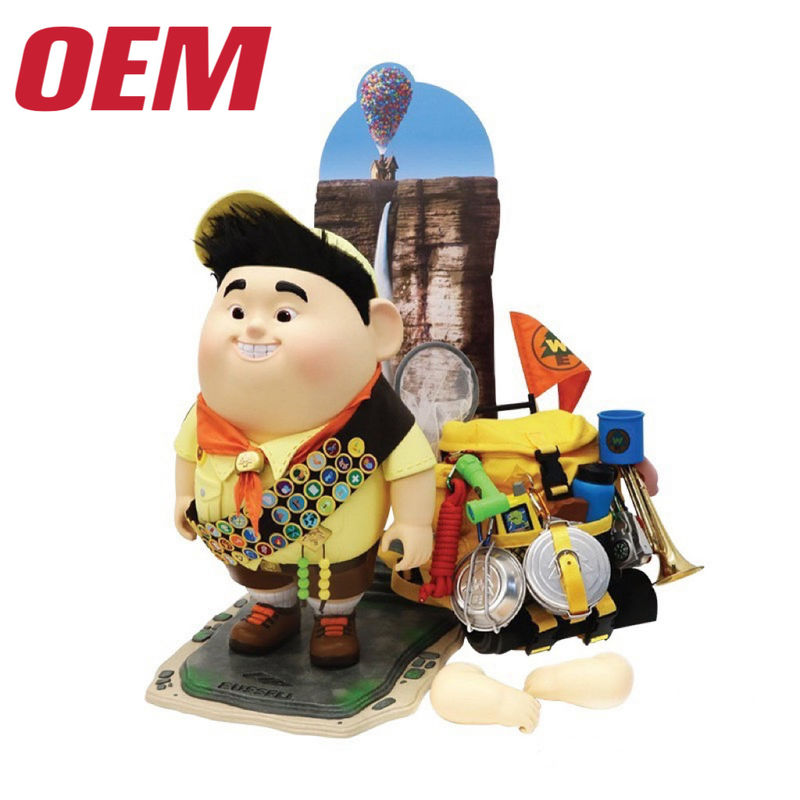 Ember Popcorn Kartun Plastik Buatan Cangkir Jerami Kustom Ember Penyimpanan Fungsi Mobil Kosong