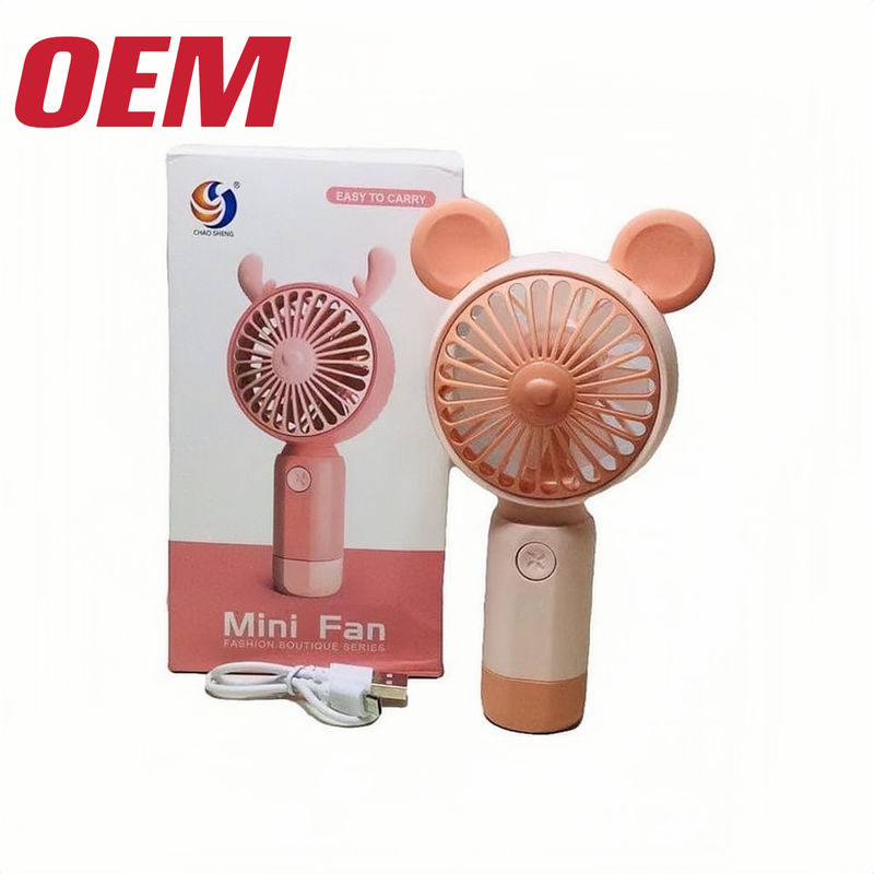 Fener pendingin mini portabel OEM Musim Panas Fener portabel buatan tangan Baterai lithium lucu Lipat plastik Musim Panas Kartun