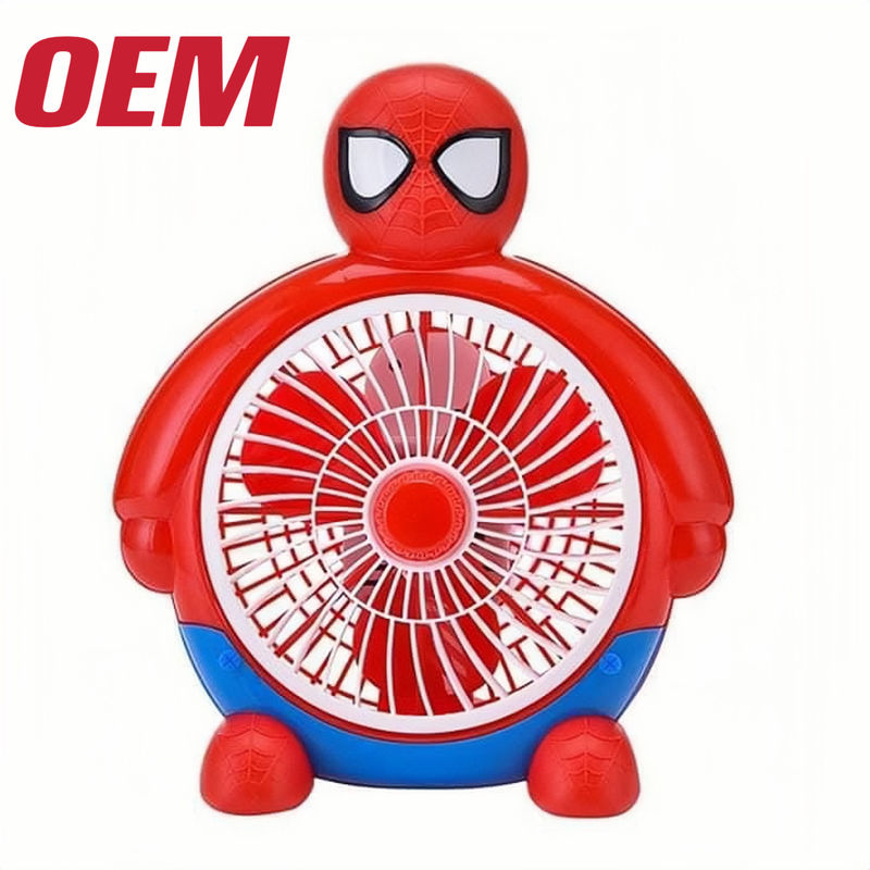Fener pendingin mini portabel OEM Musim Panas Fener portabel buatan tangan Baterai lithium lucu Lipat plastik Musim Panas Kartun