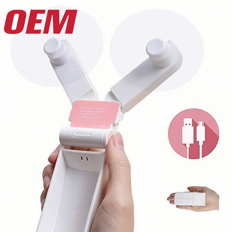 Customized USB Cartoon Fan OEM Musim Panas Portable Fan Made USB Mini Pendingin Fan Dengan Kotak Hadiah
