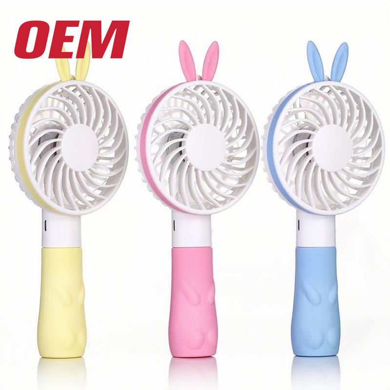 Customized USB Cartoon Fan OEM Musim Panas Portable Fan Made USB Mini Pendingin Fan Dengan Kotak Hadiah