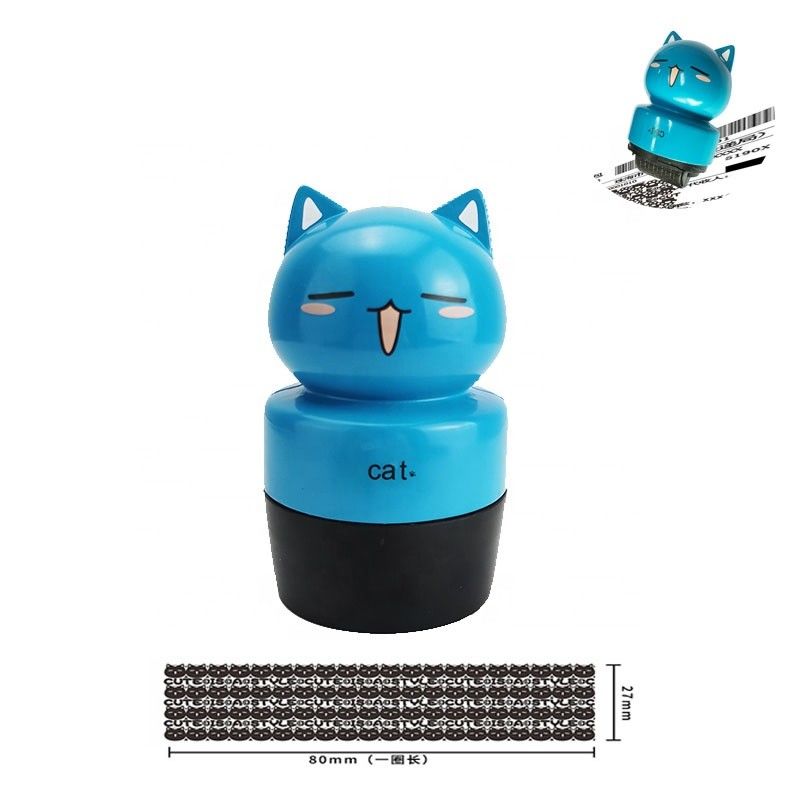 2023 Custom Children Flash Toy Animal Personal Clothing Fabric Self Inking Nama Kartun Stempel untuk Anak-anak