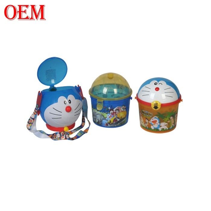 Custom Made Printed Movie Star Plastik Popcorn Container Bucket dengan Tutup