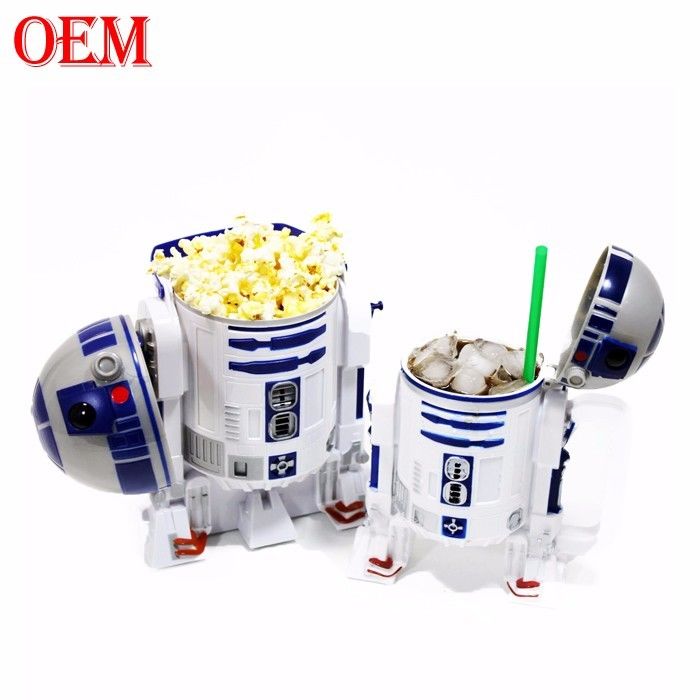 Custom Make Printed Movie Star Plastik Popcorn Container Bucket dengan Tutup