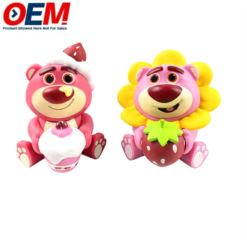 Permainan Silikon Plastik Customized OEM 3D Soft Squishy tokoh karakter Toys Pabrik produsen mainan