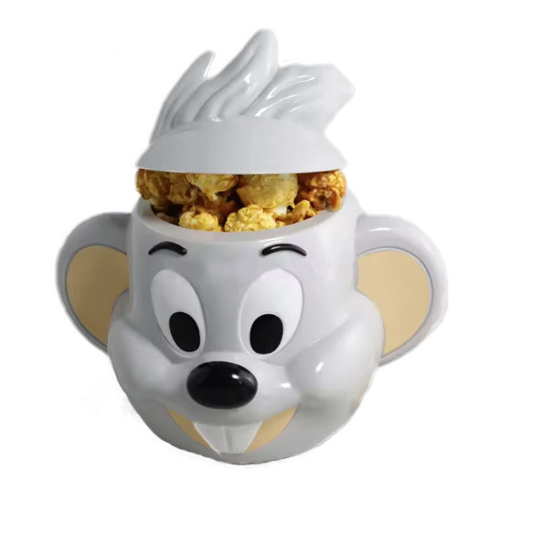 Custom Plastic Popcorn Bucket Cartoon Character Design untuk Pemegang Piala Film Snack