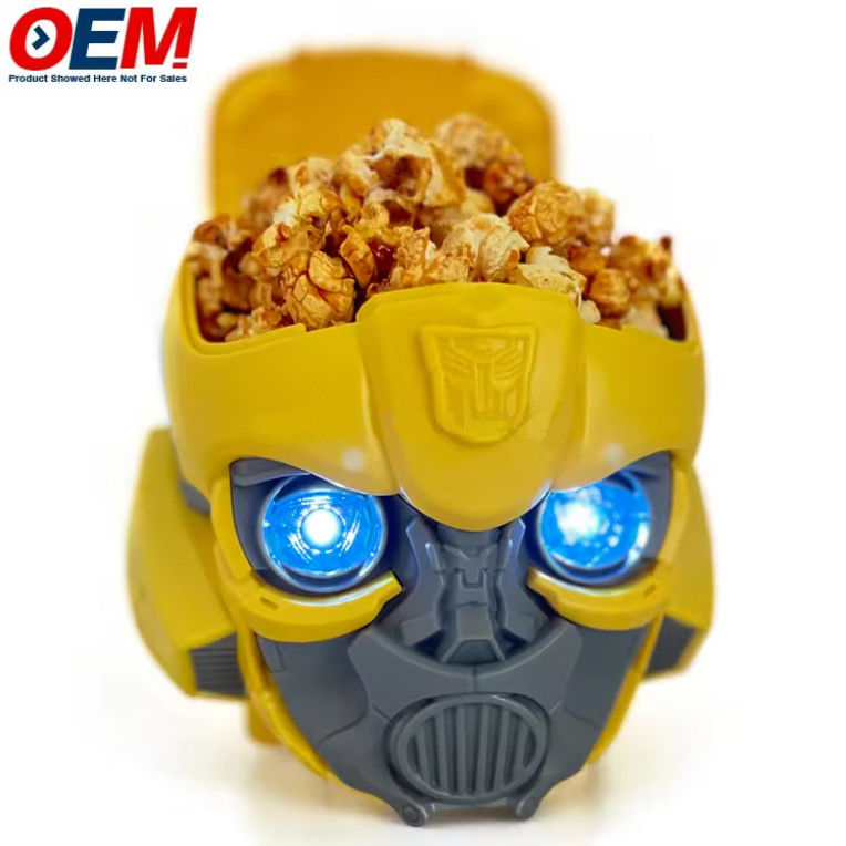 Custom Plastic Popcorn Pop Corn Bucket Movie Cinema Cartoon Character Theater Snack Cup Holder Popcorn Container Bucket