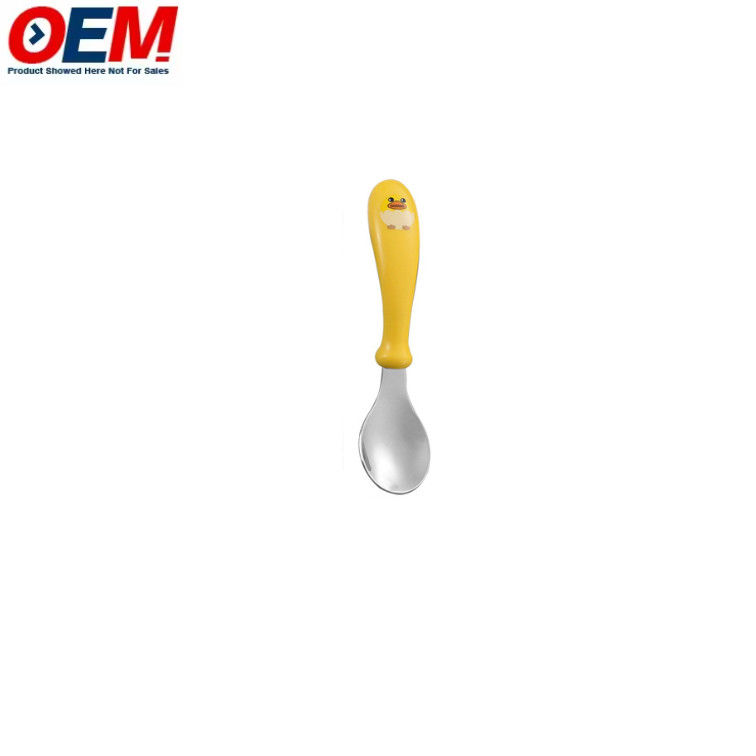Custom Spoon Lucu Silikon Anak-anak Anak-anak Pelatih Bisa dicuci Dapat digunakan kembali di rumah Belajar Bayi Kartun Belajar Pelatihan Dapat digunakan kembali