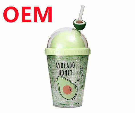 Custom 600ml Character Water Cup OEM Double Wall Anime Portable With Straw Plastic Water Cup Made Cute Toy Cup