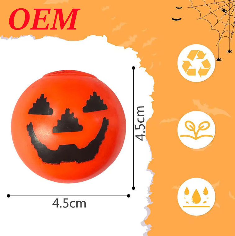 Halloween Baru Satu Mata Dekompresi Mainan TPR Kantor Mainan Sensor Anak Squeeze Bola Mainan