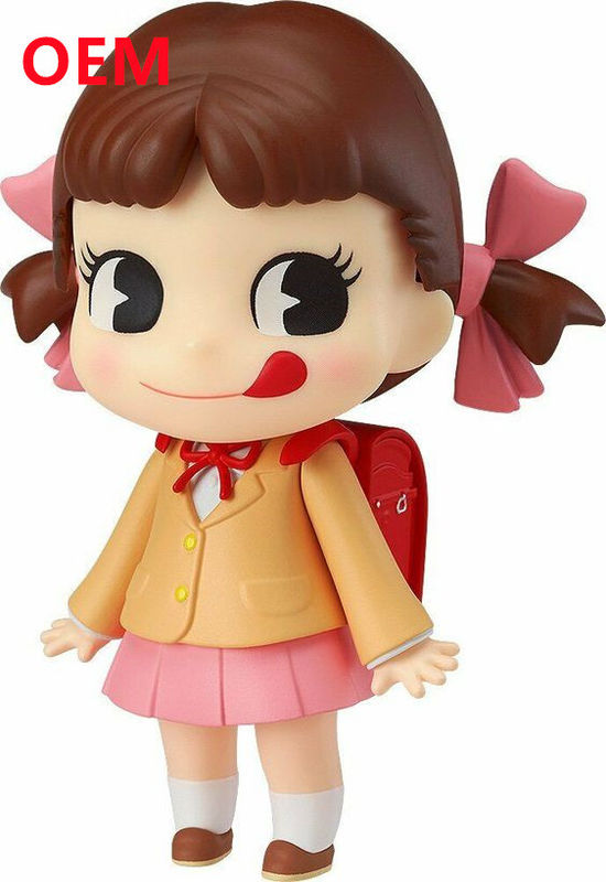 Mainan 3D Pvc yang Disesuaikan Dengan Dasar Abdomen Koleksi Plastik OEM Karakter Anime Membuat 10 Cm Tinggi Tokoh Gadis Cantik