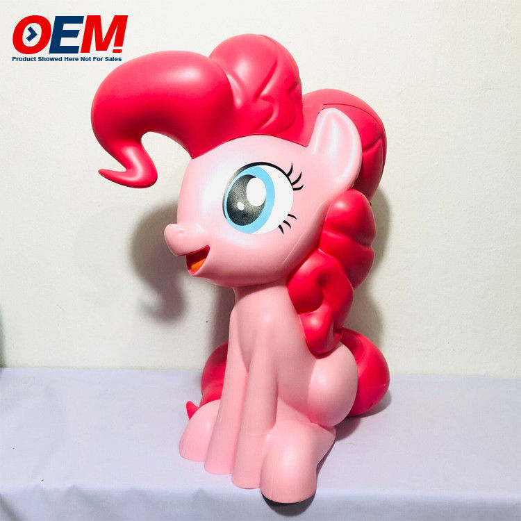OEM Desain Plastik 3D Kartun Popcorn Bucket / Unicorn Kawaii Popcorn Bucket