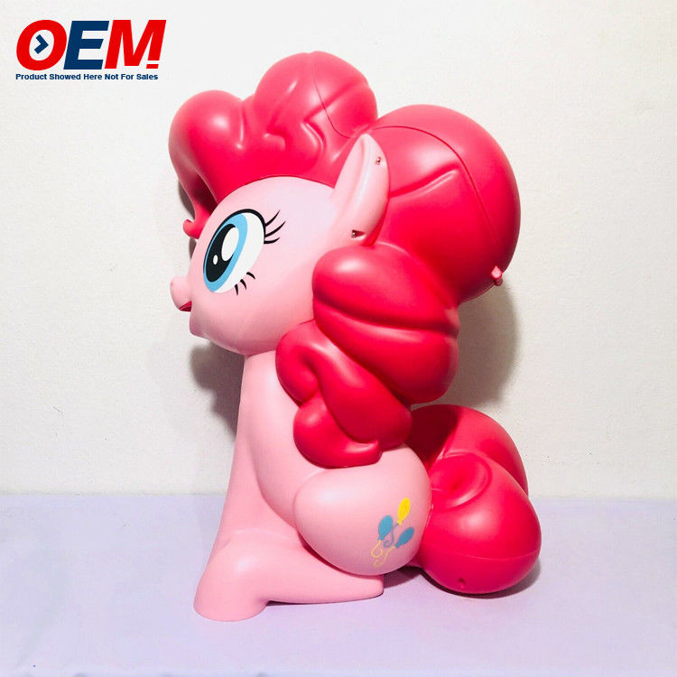 OEM Desain Plastik 3D Kartun Popcorn Bucket / Unicorn Kawaii Popcorn Bucket