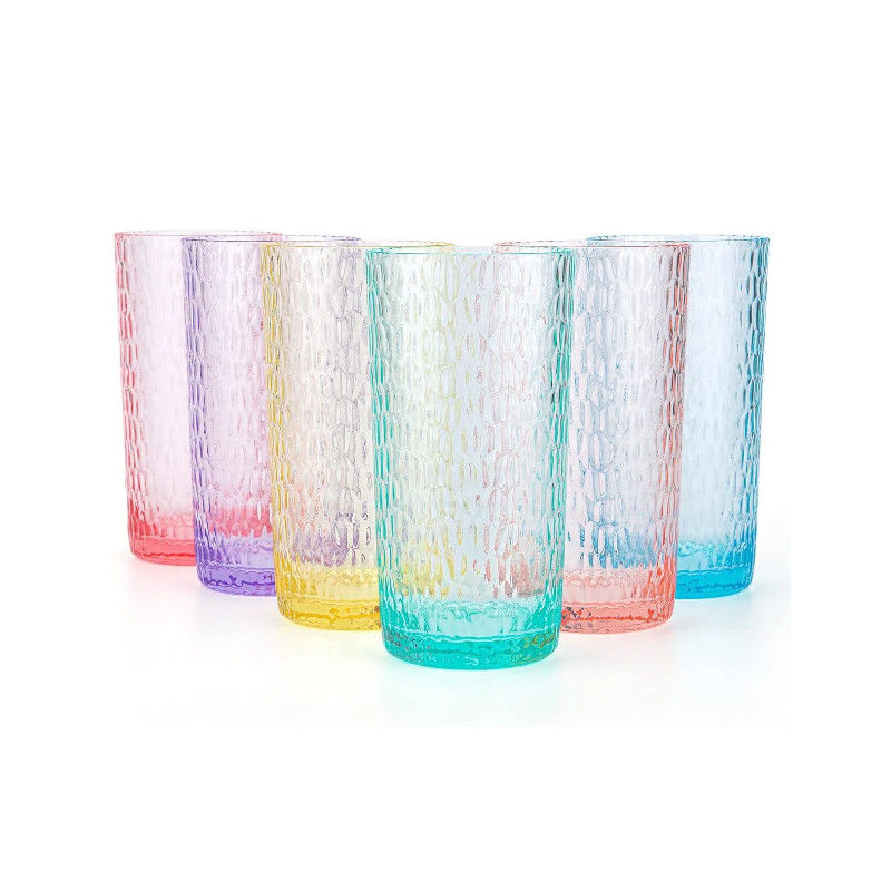 Acrylic Tumbler Dengan Tutup Dan Jerami Dinding Ganda Campuran Warna Kalibrasi Plastik Piala Dengan Desain Anda Sendiri