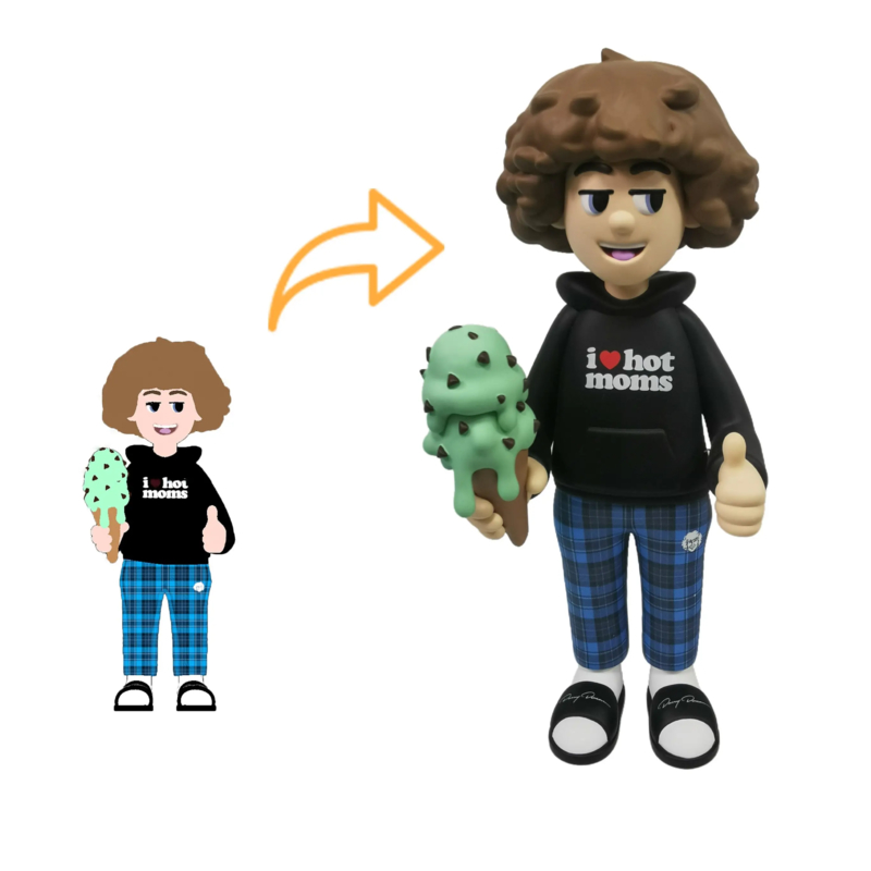 Custom Plastic Toy PVC Figur dengan 3D Digital Sculpting MOQ 5000PCS dan ukuran yang disesuaikan