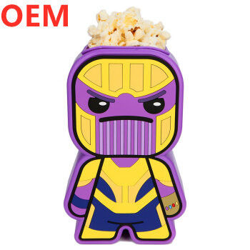 Pabrik kustomisasi Plastik Creative Popcorn Bucket OEM Desain Popcorn Bucket yang dapat digunakan kembali