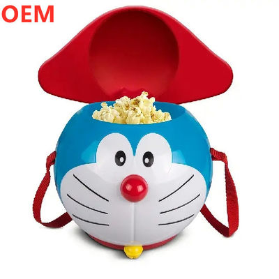 OEM Custom Gaya Baru 3D Cute Kartun Plastik Popcorn Bucket