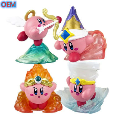 Koleksi 3d PVC Plastik Cartoon Figure Toys, OEM Custom Cute Anime Figure Toys