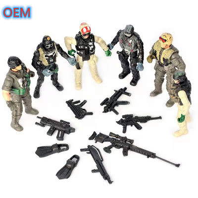 OEM 3d Joy Action Figure Toy Custom Plastik Karakter Prajurit Figur Militer