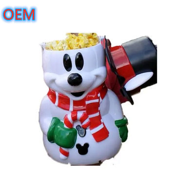 Karikatur Popcorn Bucket Kustomisasi, Desain OEM Kualitas Tinggi Plastik Popcorn Bucket