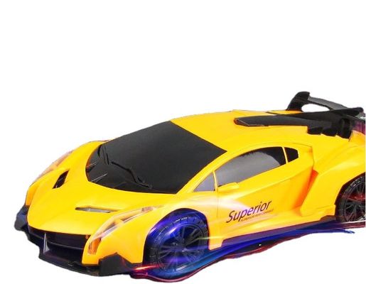 OEM Listrik 360 Rotasi Mobil Polisi Kendaraan LED Musik Anak-anak Mainan Pendidikan