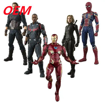 OEM pabrik kustom Spiderman aksi Tokoh mainan kustom Film Model Tokoh PVC