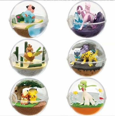 Pabrik Custom 3D New Design Re-ment Terrarium Pokeball Koleksi mainan