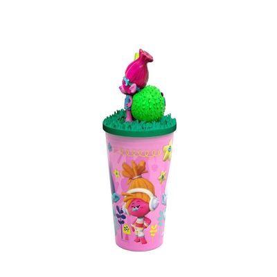 OEM 3D Koleksi Desainer Mainan Custom Anda Sendiri Plastik Cup 3D Kartun Minum Cup