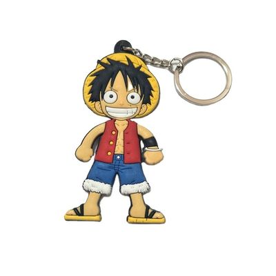Custom Anime Keychain PVC Pendant Aksesoris Kartun Key Ring membuat Keychain mainan