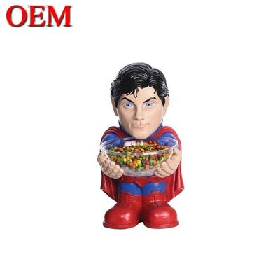 OEM pabrik kustomisasi superhero gula mangkuk pemegang di tangan custom figur mainan