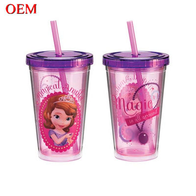 Custom Little Princess Sofia Botol Air 3D Terapan untuk Air Mendidih Dengan Tutup