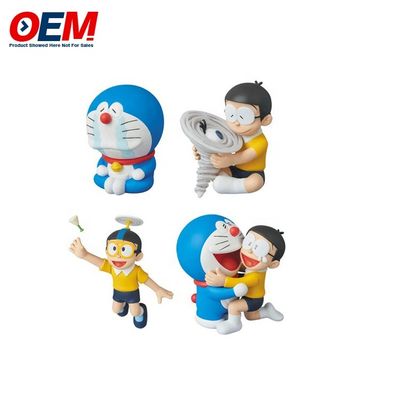 Custom Doraemon Boneka Mainan Plastik Karakter Kartun 3D Mainan pvc mainan custom