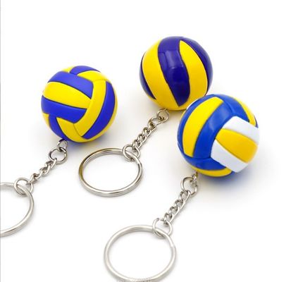 FACTORY 3D Mini Bola Bentuk Keychain Buat Desain Anda Sendiri Pvc Keychain Custom