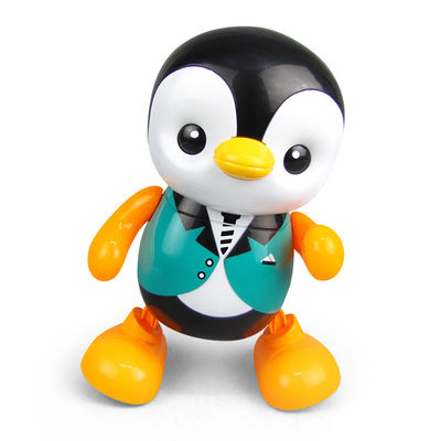 Custom Toys Bayi Cantik Swing Cerdas Menari Penguin Pendidikan LED Light Toy