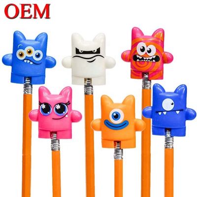 Custom Kids Toys 2023 Cartoon3D Lucu Pencil Topper Pvc Pencil Topper