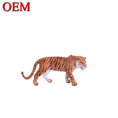 Custom Toys Pendidikan OEM resin PVC Animal Tokoh Toys Tiger oem pvc mainan