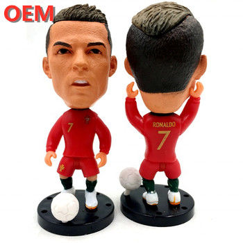 OEM Disesuaikan Populer 3D Plastik Pemain Sepak Bola Aksi Figure Figur pvc khusus