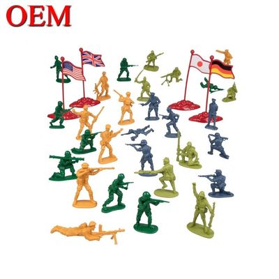 Custom Army Man OEM Soldiers Action Figurines Playing Set Tokoh mainan plastik militer