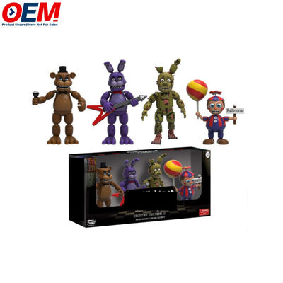 Customized OEM Hot sell New arrival Five Nights At Freddy Action Figures 4pcs/pack FNAF Toy Model PVC Action Figure