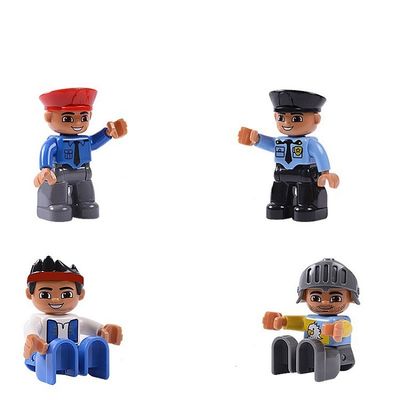 Mini ABS Plastik Animasi Aksi Tokoh Bangunan Blok Tokoh Mainan Untuk Anak-anak