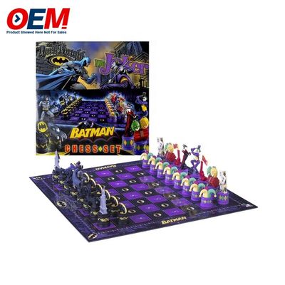 Custom Plastik Dekoratif Film Pahlawan Figur Karakter Catur Set Made Kartun Mainan Game Catur