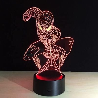 Karakter Film 3D Figur dibuat Model Mainan Led Malam Lampu Produsen Mainan