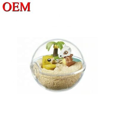 Custom Mini Karakter Kartun Capsule Figure Telur Plastik Cute Toy Dibuat dari PVC Toy Capsule