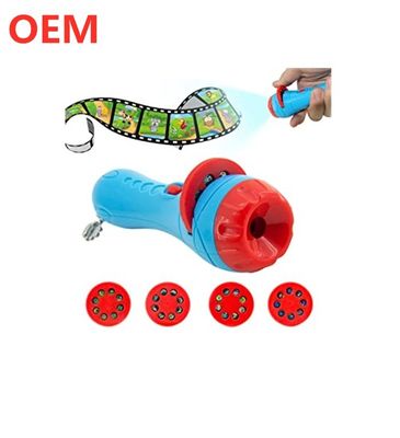 Custom Made Baby Sleeping Story Projector Lampu senter mainan Lampu obor