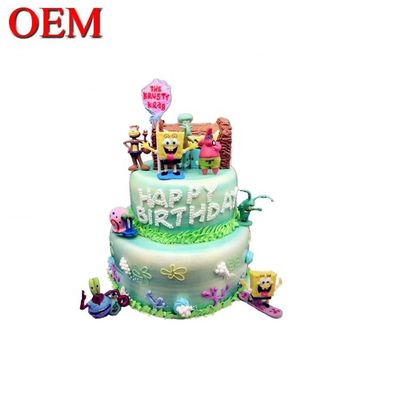 Customized Jepang Karakter Klasik Ulang Tahun Kue Topper Set Oem Action Figure Kue Topper Pabrik