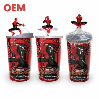 OEM Disesuaikan DC Straw Cup Kartun Minum Cup Keychain Aksesoris Gambar Custom