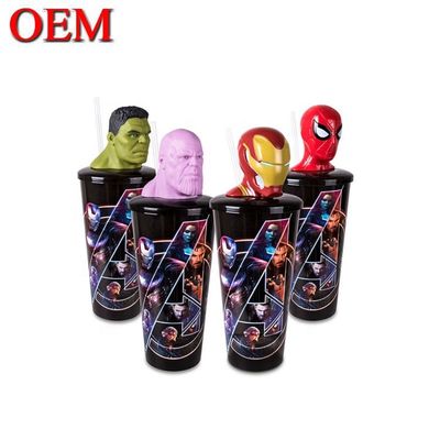 Custom Anda sendiri cangkir plastik 3D cangkir custom PVC mainan cup