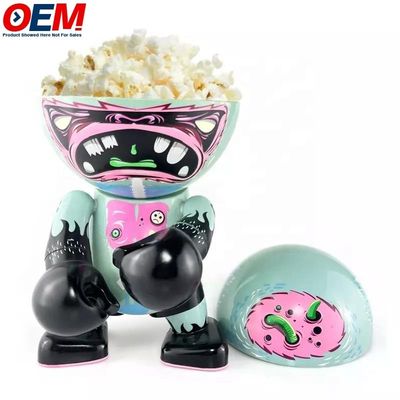 Bak Popcorn Plastik Buatan Khusus Kotak Pajangan Mainan Boneka Seni Anime Bak Mangkuk Popcorn