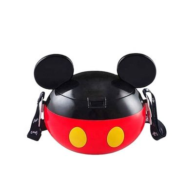 OEM Plastik Minnie Candy Box popcorn wadah dengan snap pada tutup makanan aman popcorn ember